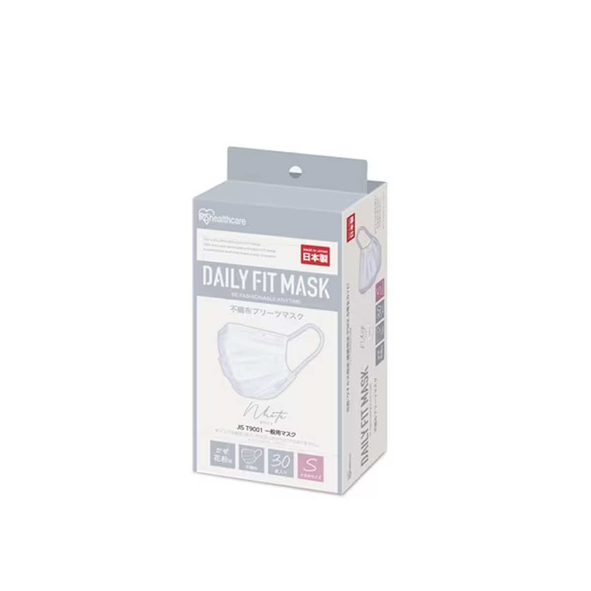 IRIS OHYAMA アイリスオーヤマ DAILY FIT MASK 小さめサイズ ホワイト 30枚入×3個 ［PN-DC30SW］ 衛生用品マスクの商品画像