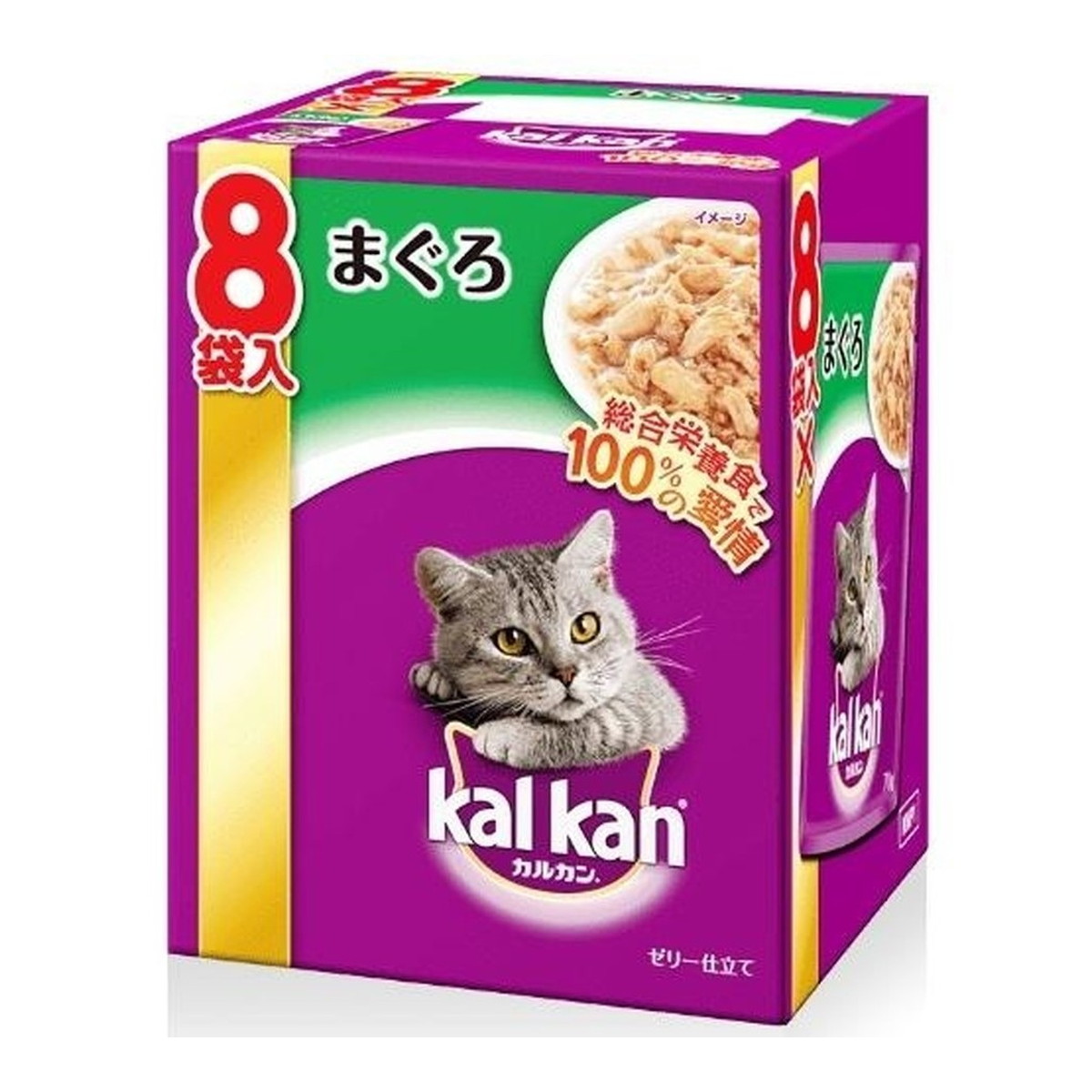 MARS（ペット用品、食品） カルカン パウチ ゼリー仕立て まぐろ 70g×80個 カルカン 猫缶、ウエットフードの商品画像