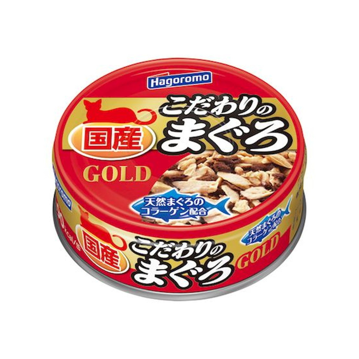 はごろもフーズ こだわりのまぐろ 猫用 ゴールド 80g×24缶 猫缶、ウエットフードの商品画像