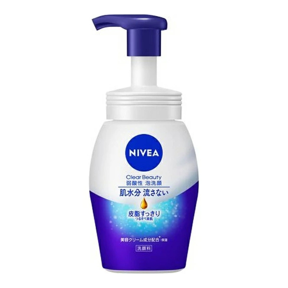 NIVEA ニベア クリアビューティー弱酸性泡洗顔 皮脂すっきり 150ml×1 洗顔の商品画像