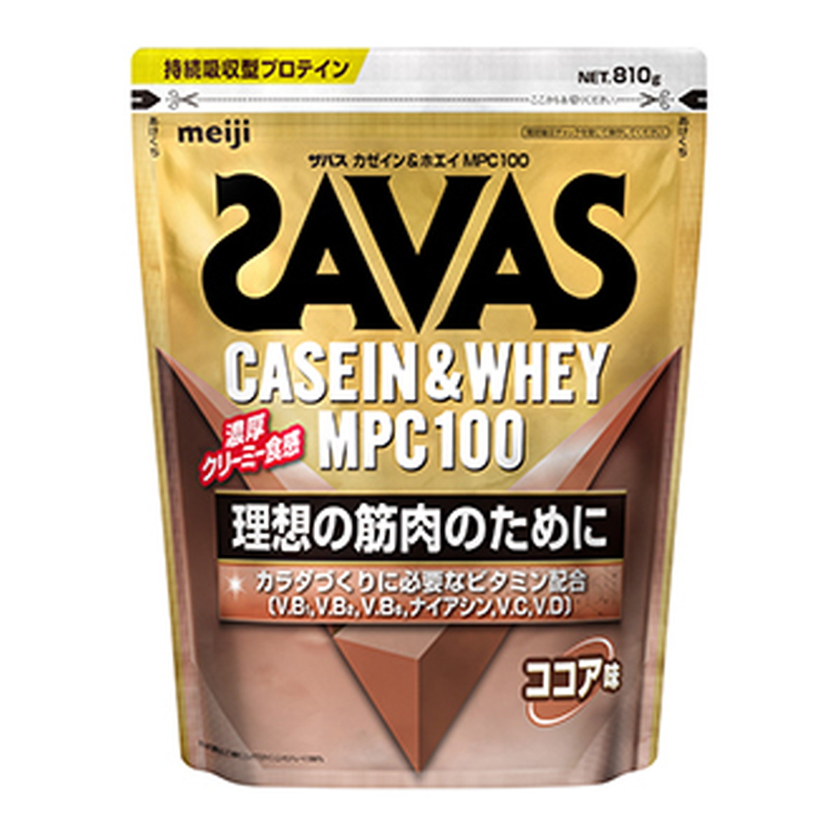 SAVAS カゼイン＆ホエイMPC100 ココア味 810g × 1個の商品画像