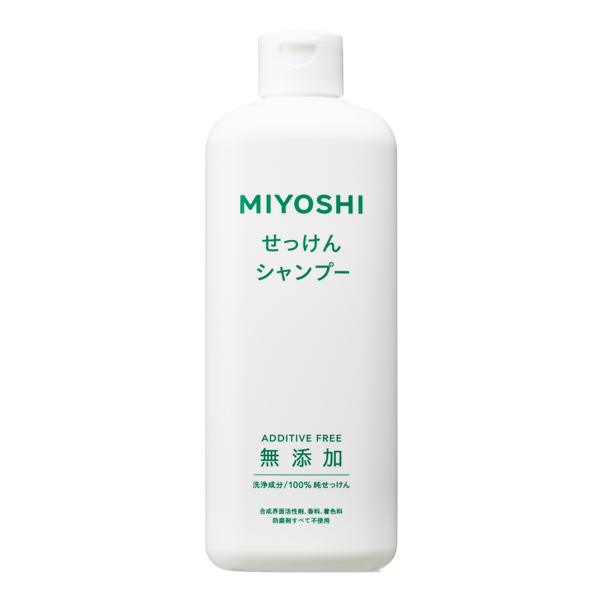 ミヨシ石鹸 ミヨシ 無添加せっけんシャンプー ボトル 350ml×1個 無添加 ヘアシャンプーの商品画像
