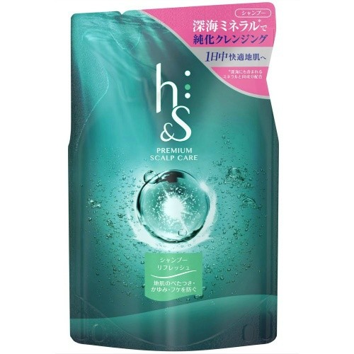 P&G h＆s リフレッシュ シャンプー 詰め替え 315ml×1個 h&s レディースヘアシャンプーの商品画像