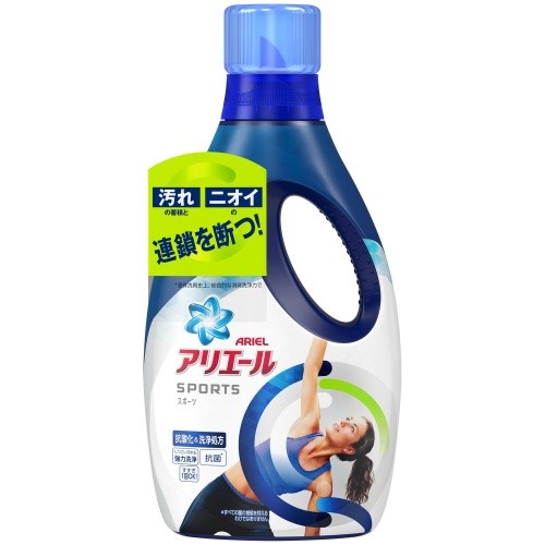 P&G アリエール イオンパワージェル プラチナスポーツ リフレッシュブリーズの香り 750g × 1個 アリエール 液体洗剤の商品画像