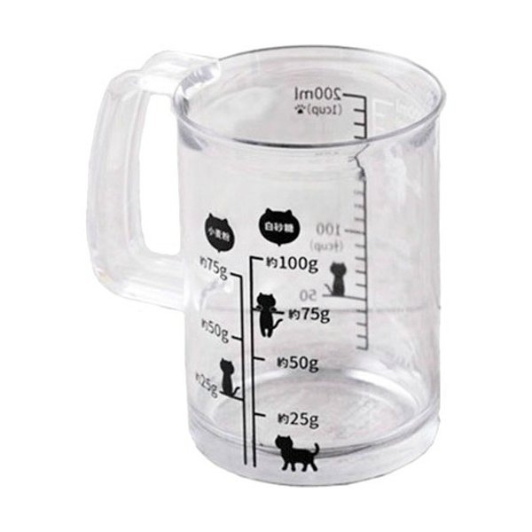 Nyammy ねこの計量カップ 200ml DH2726×1個の商品画像
