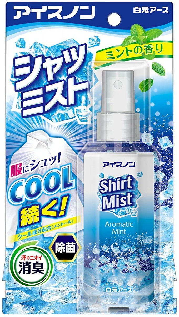 白元アース アイスノン シャツミスト ミントの香り 100ml アイスノン