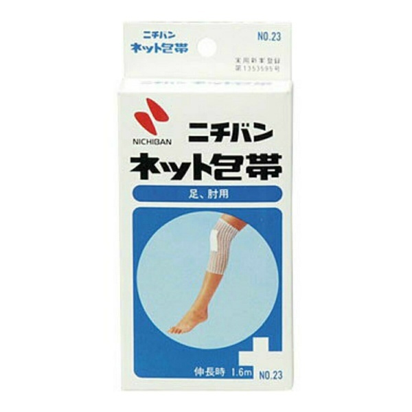 NICHIBAN ニチバンネット包帯 No.23（足・肘用）（1巻入り、30mm×1.6m） 包帯の商品画像