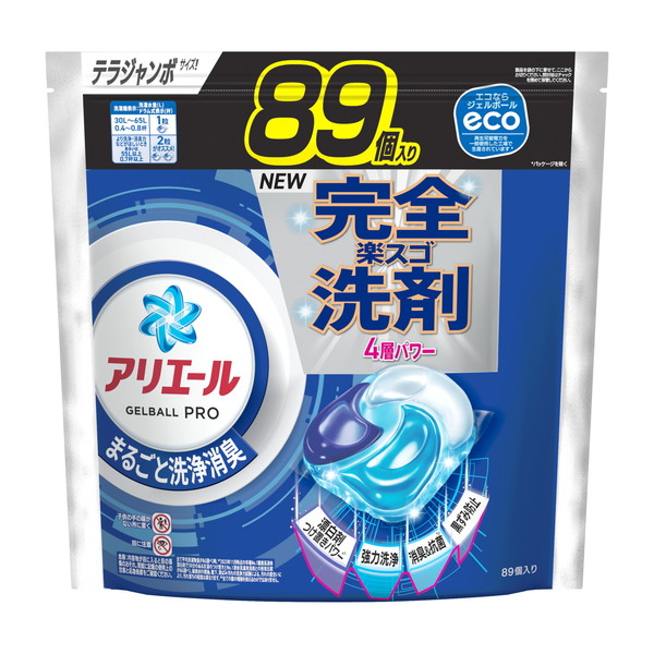アリエール ジェルボール プロ [つめかえ用] 89個入り（1.57kg） × 3個の商品画像