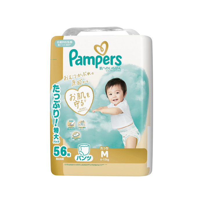 パンパース 肌へのいちばん（パンツ） Mサイズ たっち 56枚×3（168枚）の商品画像