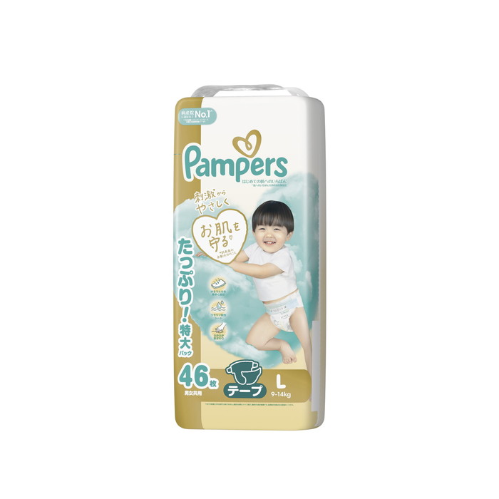 パンパース はじめての肌へのいちばん（テープ） Lサイズ 46枚×3（138枚）の商品画像