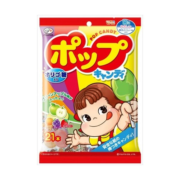 不二家 不二家 ポップキャンディ 袋 21本入×48袋 飴、ソフトキャンディの商品画像