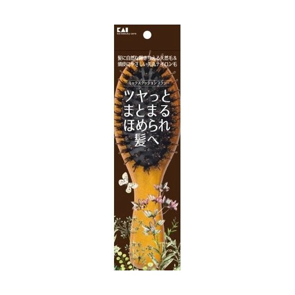 貝印 貝印 ミックスクッションブラシ レギュラー KQ3159 ×60 ヘアブラシ、くしの商品画像