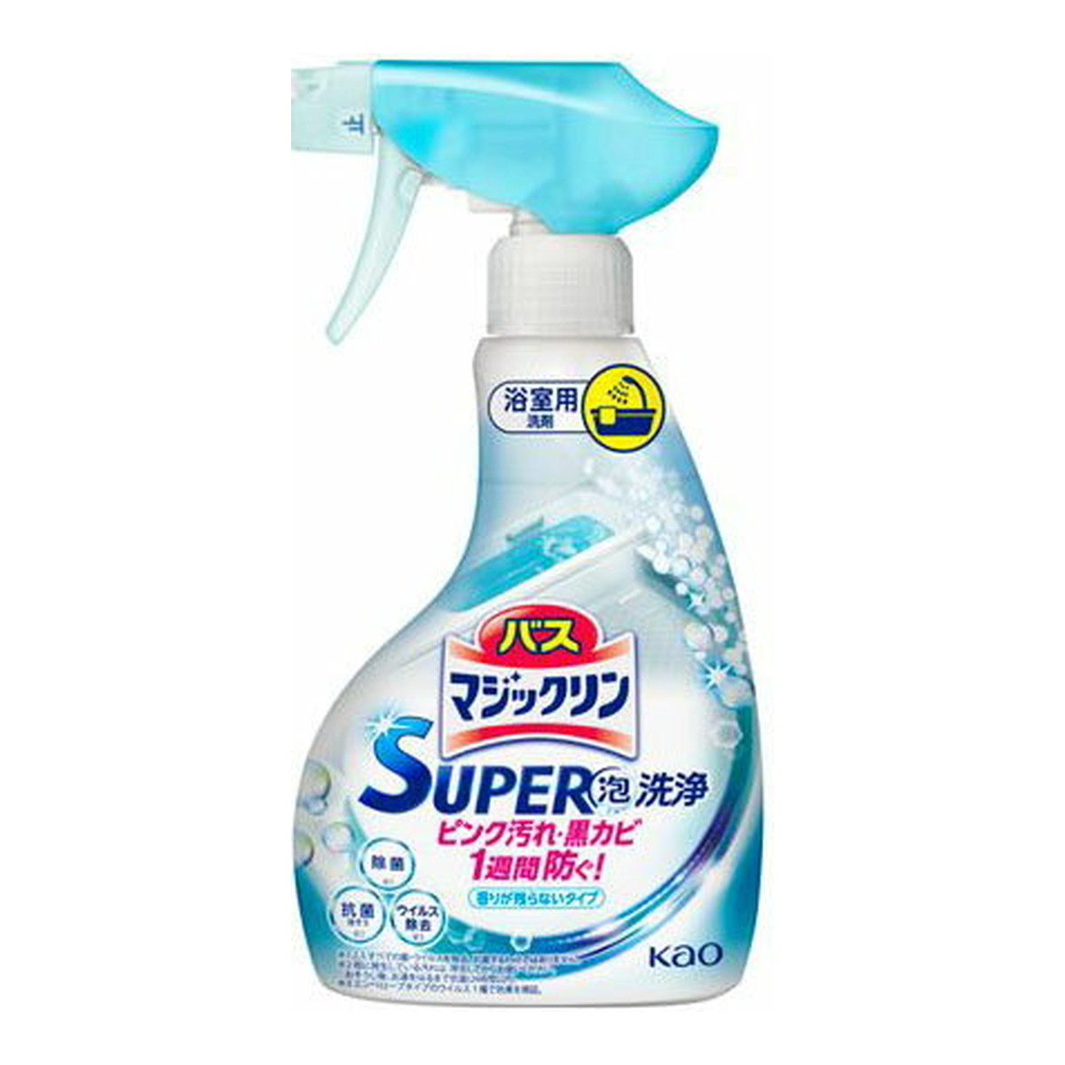 バスマジックリン SUPER泡洗浄 香りが残らないタイプ 本体 350mL×1個の商品画像