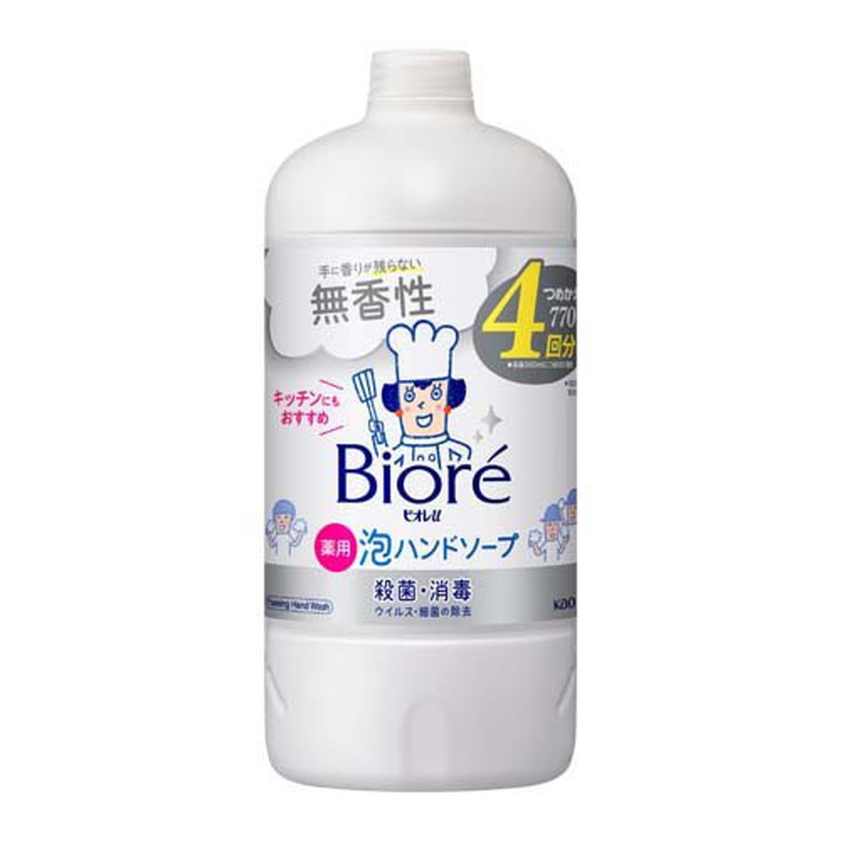 ビオレu 薬用泡ハンドソープ 無香性 詰替/770mL×1の商品画像