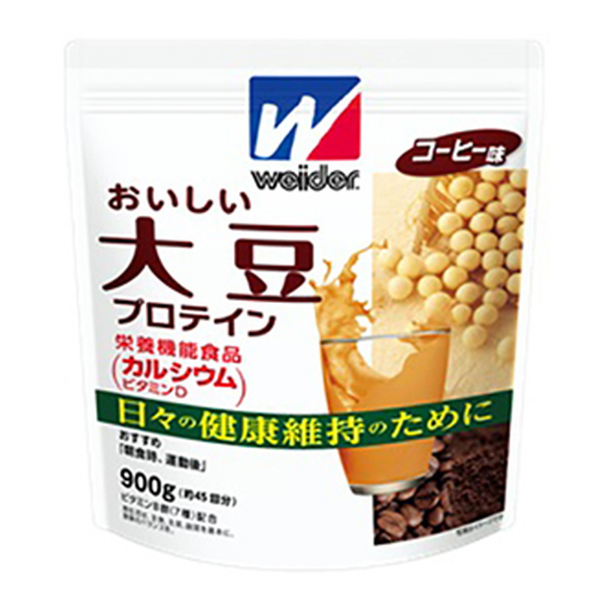 ウイダー おいしい大豆プロテイン コーヒー味 900g × 1個の商品画像