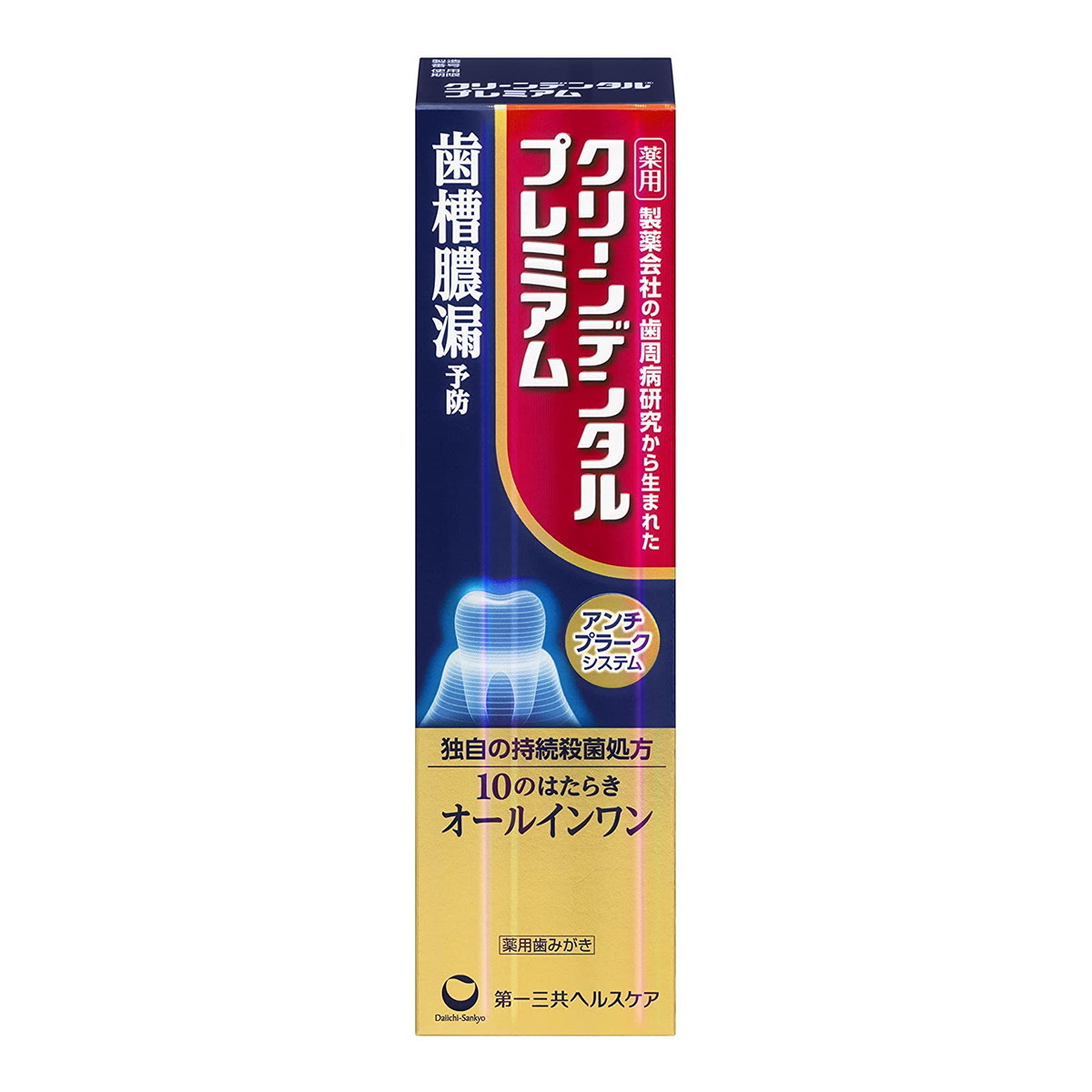 第一三共ヘルスケア クリーンデンタル プレミアム 100g×1本 クリーンデンタル 歯磨き粉の商品画像