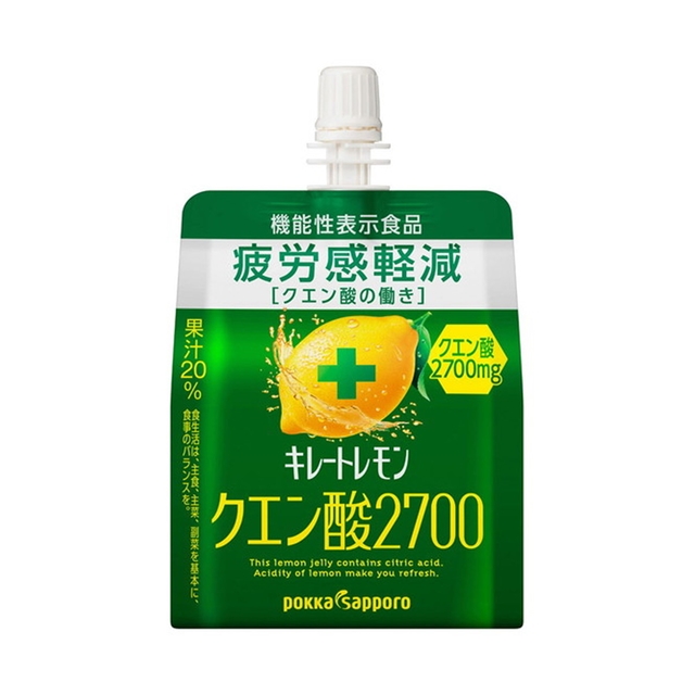 ポッカサッポロフード＆ビバレッジ キレートレモン クエン酸2700ゼリー 165g×6個の商品画像