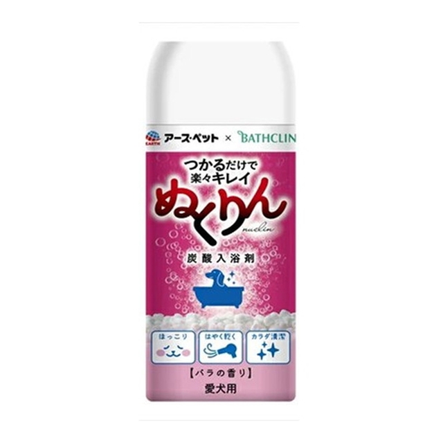 アース・ペット 愛犬用 炭酸入浴剤 ぬくりん バラの香り 300g×12個の商品画像