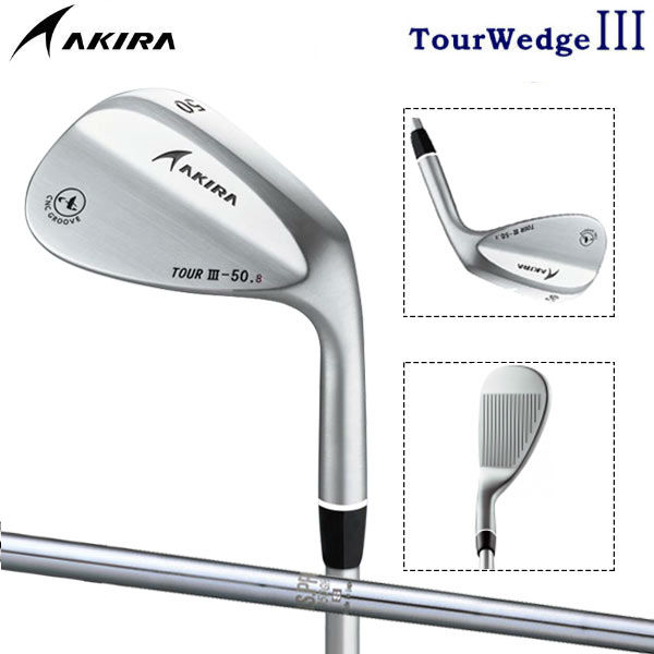 アキラ ゴルフ ツアーウェッジ3 クロムメッキ N.S.PRO950GH シャフト AKIRA TOUR WEDGE ＩＩＩ ウェッジの商品画像