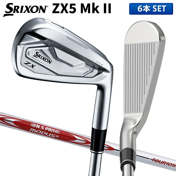 [ custom specifications ] Dunlop Srixon ZX5 Mk-II iron set 6 pcs set (5-P) NS Pro MODUS3 TOUR105 steel shaft SRIXON MK2 Mark 2mo-das