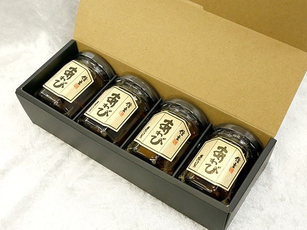  Christmas present gift ..... bin 4 pcs set . abalone wrapping Shingen food . delicacy .. present gift ....