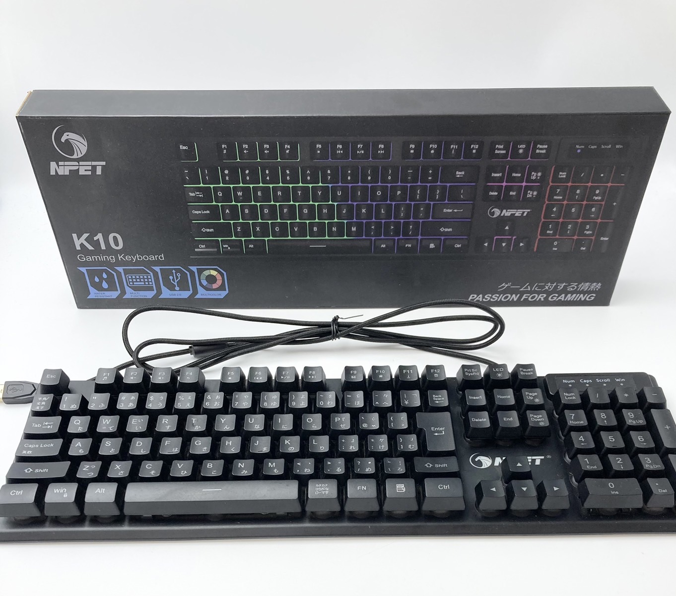 NPET NPET ゲーミングキーボード K10 キーボード本体 - 最安値・価格