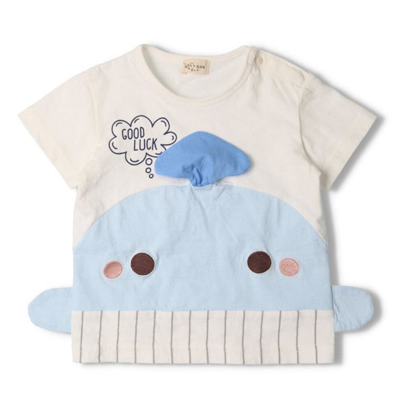 *50%OFF распродажа * Kids Zoo Kids zoo кит *same* осьминог футболка / круг высота одежда (80*90) outlet 