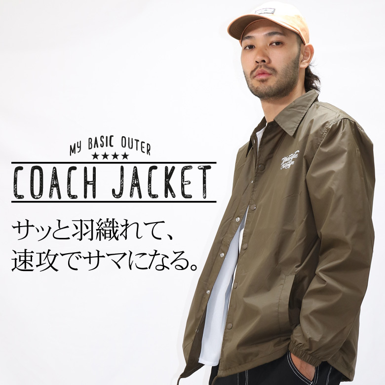  coach jacket men's nylon jacket windbreaker jacket water-repellent . manner outer light outer American Casual Street series back print 