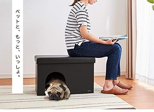  pet house stool folding for interior chair leather dog cat for pets house storage stool stylish pet house YP19-PH60BK