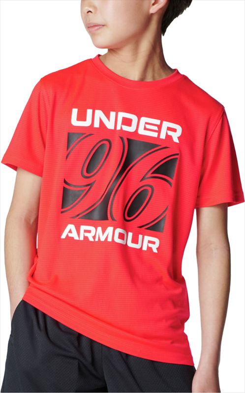 [1 пункт до почтовая доставка возможно ] Under Armor UA скорость -тактный ride 96 Logo Short рукав футболка (6005306)(713) Racer красный / белый [ посылать за товар ]
