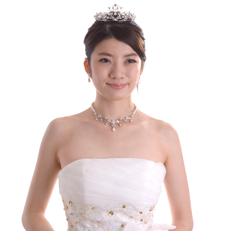 aurora(ファッション) パールクリスタルティアラ 469 日本製