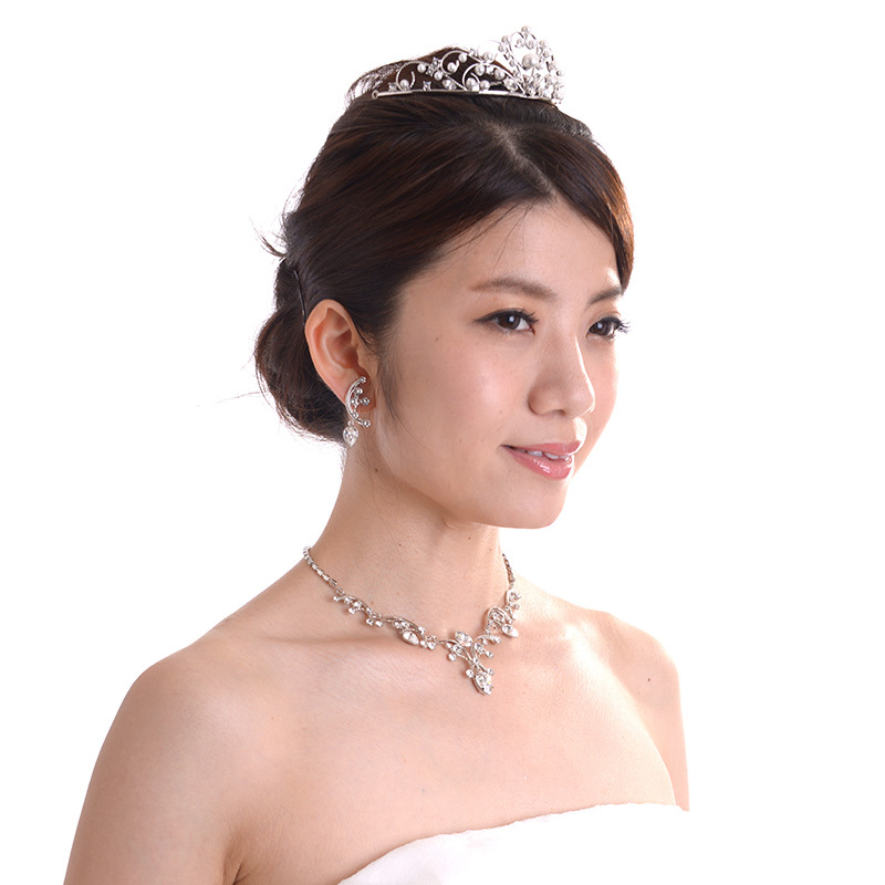 aurora(ファッション) ハートパールティアラ 677 日本製 国産 aurora(ファッション) ハートパールティアラ 677 日本製 国産