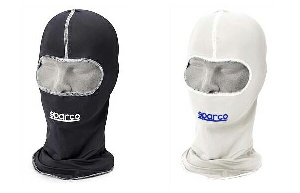  face mask black white 4 wheel race black white Sparco Sparco BASIC BALACLAVA Cart mileage .. sweat anti-bacterial sport 