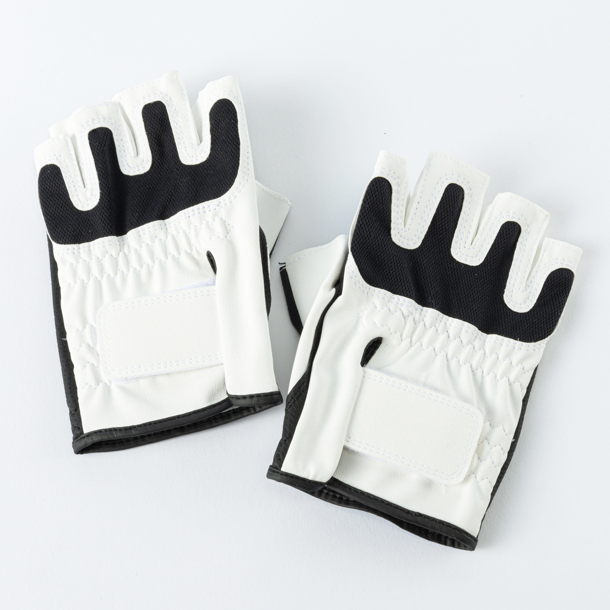 re Sachs Drive glove half finger mesh type LZGL-5952 white / black 