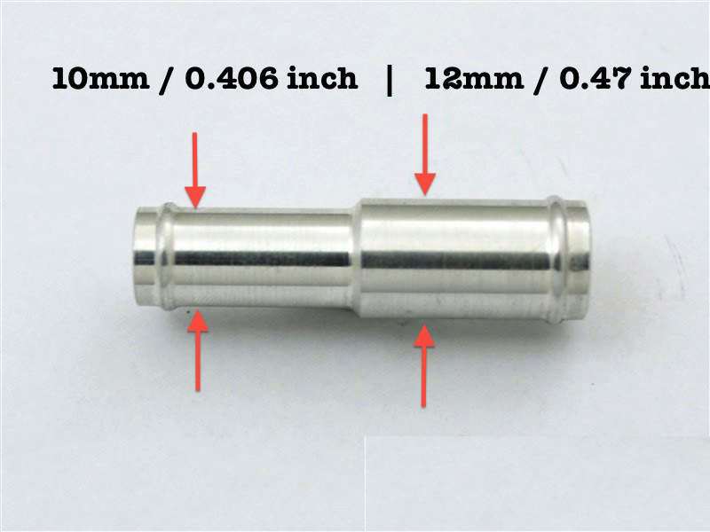  aluminium шланг изменение распорка joint труба необычность диаметр 10mm>12mm