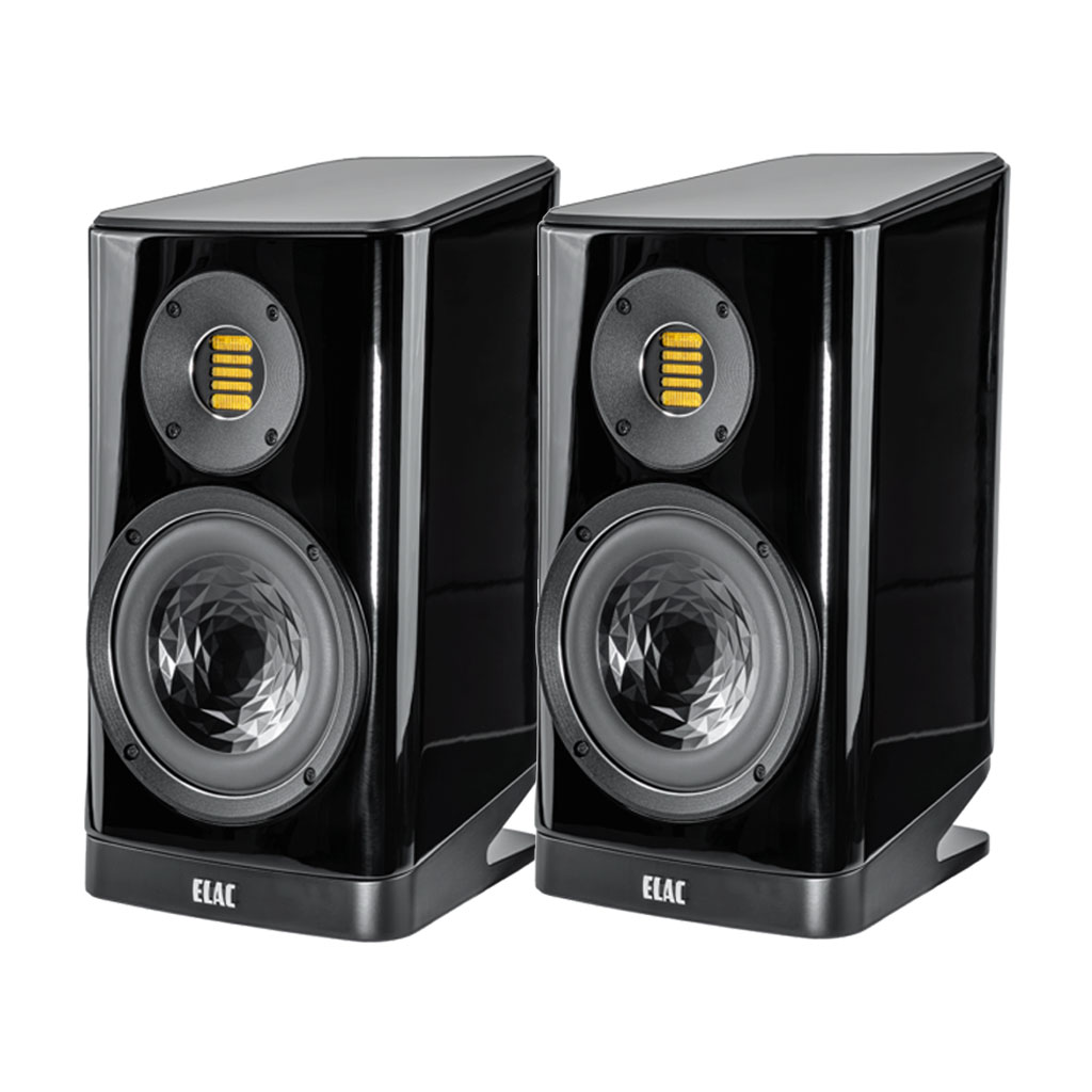 VELA BS 403.2 [ черный * высокий блеск ] ELAC [e подставка ] книжная полка динамик [ пара ]