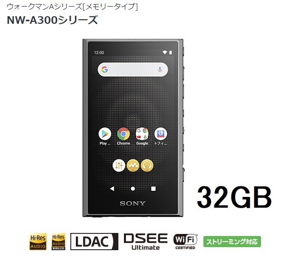 SONY ウォークマンAシリーズ 32GB NW-A306（L） ブルー WALKMAN