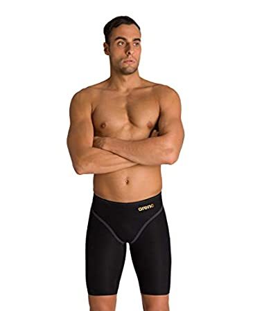 Arena Men's Powerskin Carbon Core FX Jammers Racing Swimsuit, Black/Gold, 2