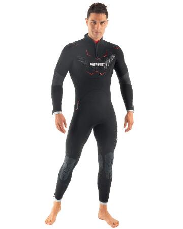 SEAC Space, one-Piece Wetsuit in 5 and 7 mm Ultrastretch Neoprene, with calibrated Sizes