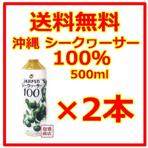 JAおきなわ シークヮーサー100 ペットボトル 500ml×2 フルーツジュースの商品画像