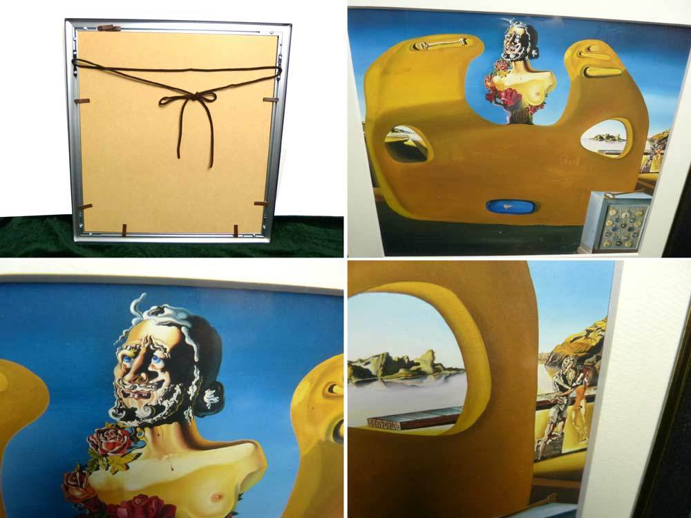 1931 year work monkey ba doll *dali/ Salvador Dali / Memory of the Child Woman / book of paintings in print frame / interior [ used ]