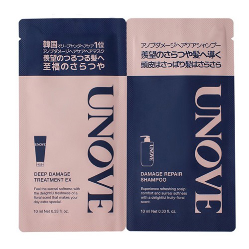 UNOVE UNOVE ダメージリペアシャンプー＆トリートメント トライアル（10g＋10g）×1個 ヘアシャンプーの商品画像