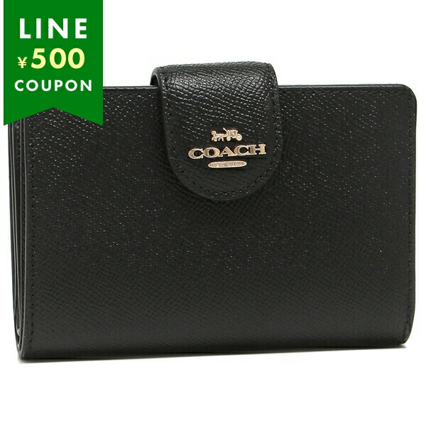 COACH ミディアム コーナー ジップ ウォレット 6390 IMBLK（ブラック）の商品画像