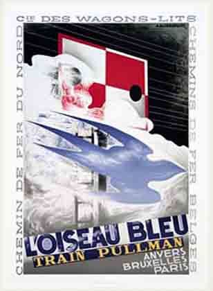  poster art L'Oiseau Bleu limitation 1000 sheets (a dollar fm- long ka Sand ru) frame goods wood Basic frame 