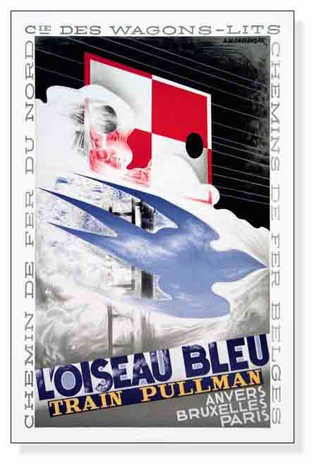  poster art L'Oiseau Bleu limitation 1000 sheets (a dollar fm- long ka Sand ru) frame goods wood Basic frame 