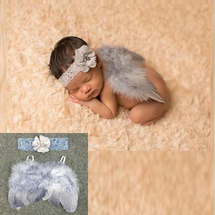 .. искусство перо костюм новый bo-n шрифт новорожденный лента для волос празднование рождения ангел. перо маскарадный костюм baby Halloween костюмированная игра костюм младенец празднование рождения 