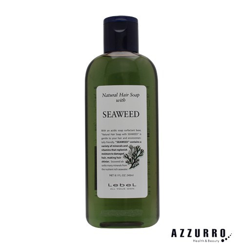 LebeL ルベル ナチュラルヘアソープ ウィズ SW（シーウィード）ボトル 240ml×1個 Natural Hair Soap ＆ Treatment レディースヘアシャンプーの商品画像
