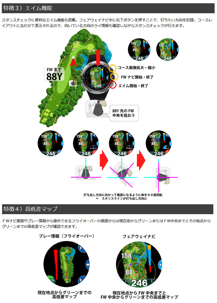 ShotNavi（ショットナビ） W1 EVOLVE(エボルブ) 腕時計型ゴルフ用GPS