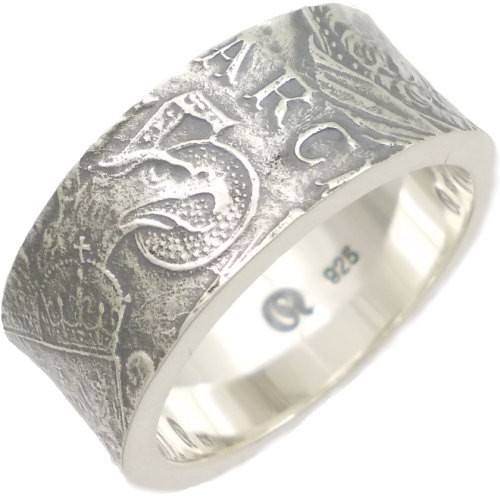 AQUA SILVER( aqua silver ) Old монета серебряное кольцо ( кольцо )