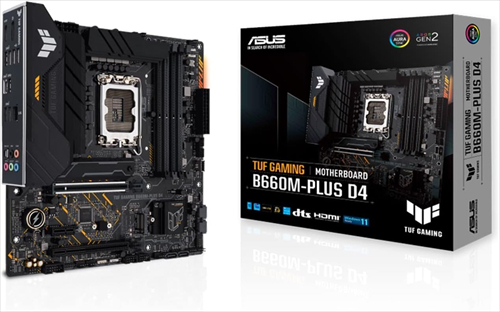 ASUS B660M-PLUS D4 Intel B660 mATX DDR4 TUF Gaming PCパーツ